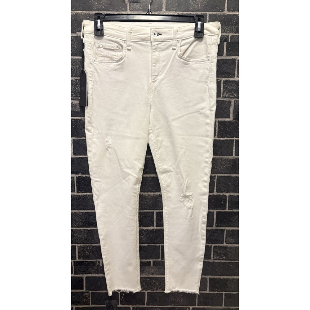 Rag‎ and Bone Jeans Womens Size 32 Cate Mid Rise Skinny Stretch White
